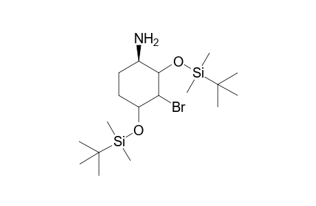 Cyclohexanamine, 3-bromo-2,4-bis[[(1,1-dimethylethyl)dimethylsilyl]o xy]-, (1.alpha.,2.alpha.,3.beta.,4.alpha.)-(.+-.)-