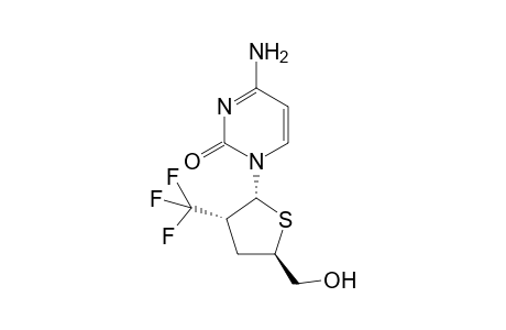 .alpha.,L-(2'R)-2',3'-Dideoxy-2'-trifluoromethyl-4'-thiocytidine