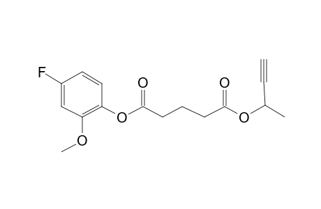 Glutaric acid, but-3-yn-2-yl 4-fluoro-2-methoxyphenyl ester