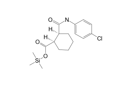 (1R,2S)-2-[(4-Chloroanilino)carbonyl]cyclohexanecarboxylic acid, tms derivative