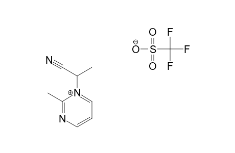 1-(1-CYANOETHYL)-2-METHYL-PYRIMIDIN-1-IUM-TRIFLATE