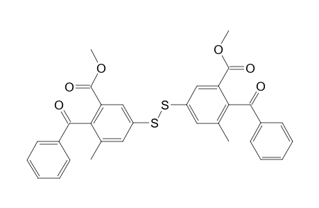 4,4'-Dibenzoyl-3,3'-dimethyl-5,5'-disulfanyldiyldibenzoic acid dimethyl ester