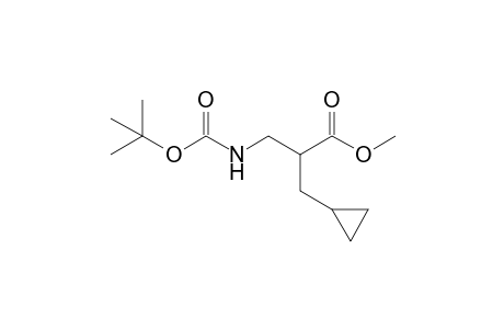 2-(Cyclopropylmethyl)-3-[[(2-methylpropan-2-yl)oxy-oxomethyl]amino]propanoic acid methyl ester