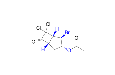 2-exo-bromo-7,7-dichloro-3-endo-hydroxybicyclo[3.2.0]heptan-6-one acetate