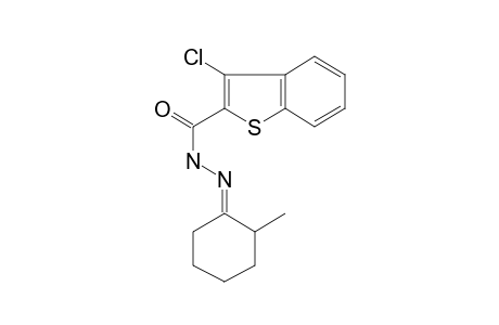 Benzothiophene-2-carbohydrazide, 3-chloro-N2-(2-methylcyclohexenylideno)-