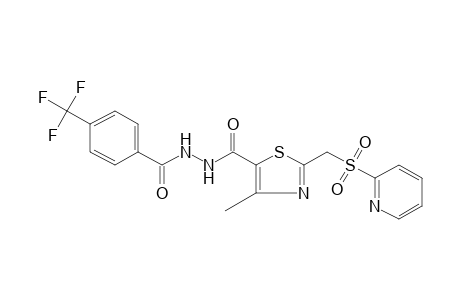 1-{{4-METHYL-2-{[(2-PYRIDYL)SULFONYL]METHYL}-5-THIAZOLYL}CARBONYL}-1-(alpha,alpha,alpha-TRIFLUORO-p-TOLUOYL)HYDRAZINE