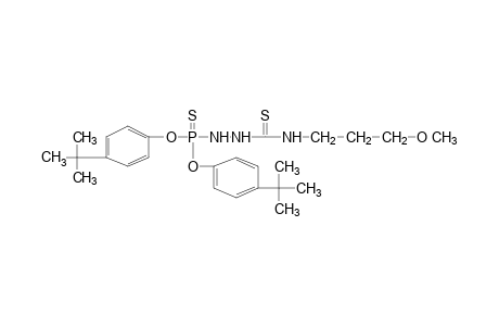 2-[(3-methoxypropyl)thiocarbamoyl]phosphorohydrazidothioic acid, O,O-bis(p-tert-butylphenyl) ester