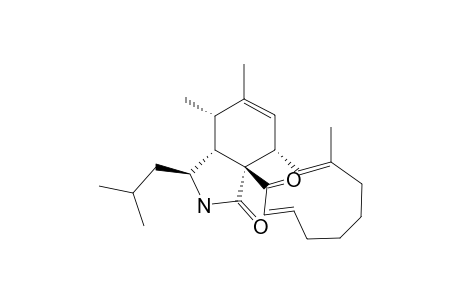 ASPOCHALASIN-Z;10-ISOPROPYL-14-METHYL-[11]-CYTOCHALASA-6Z,13E,19E-TRIENE-1,21-DIONE