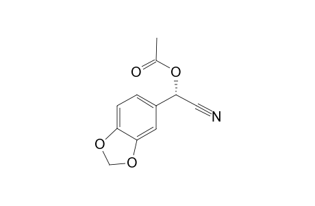 (S)-(+)-1-cyano-1-(3,4-methylenedioxyphenyl)methyl acetate