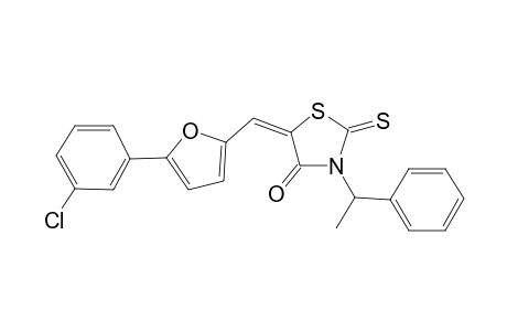 4-thiazolidinone, 5-[[5-(3-chlorophenyl)-2-furanyl]methylene]-3-(1-phenylethyl)-2-thioxo-, (5E)-