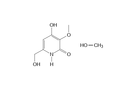 4-hydroxy-6-(hydroxymethyl)-3-methoxy-2(1H)-pyridone, methanolate