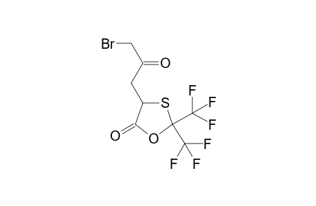 4-(3-BROMO-2-OXOPROPYL)-2,2-BIS-(TRIFLUOROMETHYL)-1,3-OXATHIOLAN-5-ONE