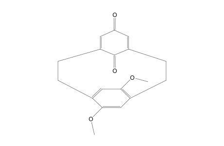 12,15-dimethoxy[2](2,6)-p-benzoquinono[2]paracyclophane