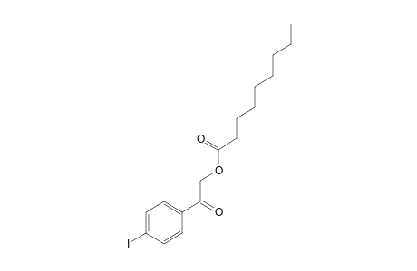 NONANOIC ACID, ESTER WITH 2-HYDROXY-4'-IODOACETOPHENONE