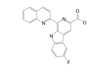 2-Fluoro-6-(quinolin-2-yl)pyridino[4,5-b]indole-8-carboxylic acid