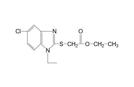 [(5-chloro-1-ethylbenzimidazol-2-yl)thio]acetic acid, ethyl ester