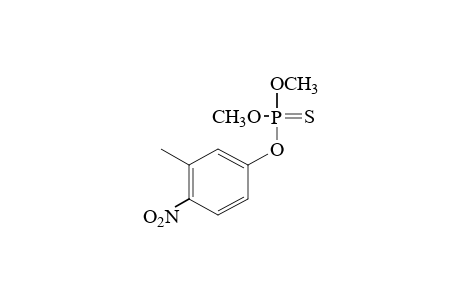 phosphorothioic acid, O,O-dimethyl O-4-nitro-m-tolyl ester