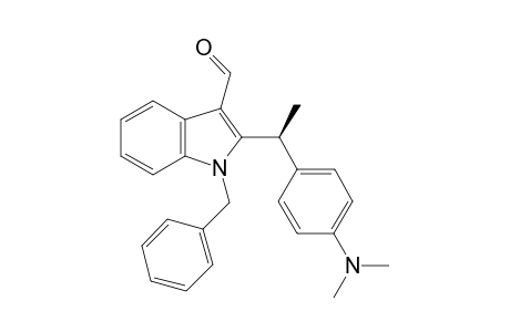 (S)-1-Benzyl-2-{1-[4-(dimethylamino]phenyl)ethyl}-1H-indole-3-carbaldehyde