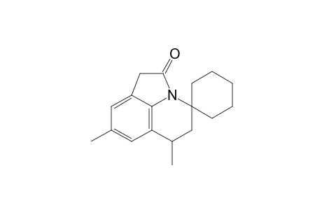 6,8-Dimethyl-2-oxo-1,2,5,6-tetrahydro-4H-spiro[pyrrolo(3,2,1-ij)quinoline-4,1'-cyclohexane)