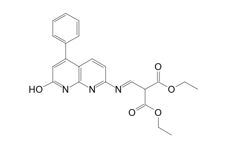 {[(7-HYDROXY-5-PHENYL-1,8-NAPHTHYRIDIN-2-YL)AMINO]METHYLENE}MALONIC ACID, DIETHYL ESTER