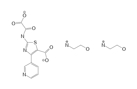 N-[5-carboxy-4-(3-pyridyl)-2-thiazolyl]oxamic acid, compound with 2-aminoethanol(1:2)