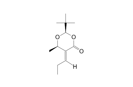 (E,2R,6R)-2-TERT.-BUTYL-6-METHYL-5-PROPYLIDEN-1,3-DIOXAN-4-ONE
