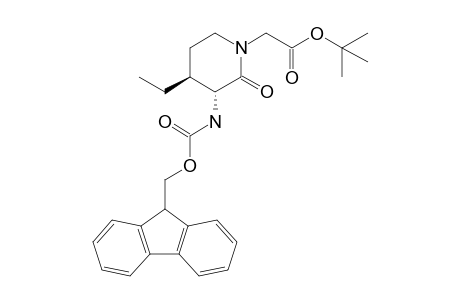 2-[(3R,4S)-4-ethyl-3-(9H-fluoren-9-ylmethoxycarbonylamino)-2-keto-piperidino]acetic acid tert-butyl ester