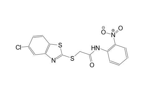 2-[(5-chloro-1,3-benzothiazol-2-yl)sulfanyl]-N-(2-nitrophenyl)acetamide