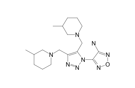 4-{4,5-bis[(3-methylpiperidin-1-yl)methyl]-1H-1,2,3-triazol-1-yl}-1,2,5-oxadiazol-3-amine