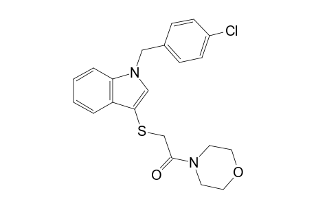 1H-indole, 1-[(4-chlorophenyl)methyl]-3-[[2-(4-morpholinyl)-2-oxoethyl]thio]-