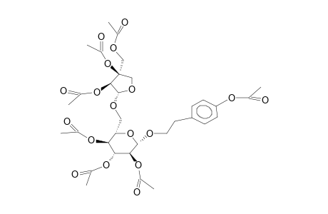 2-(P-HYDROXYPHENYL)-ETHANOL 1-O-beta-D-APIOFURANOSYL (1->6)-beta-D-GLUCOPYRANOSIDE HEPTAACETATE