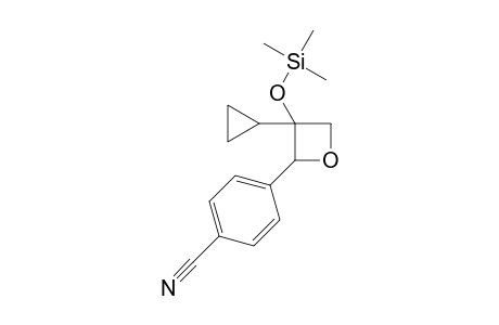 4-(3-cyclopropyl-3-trimethylsilyloxy-oxetan-2-yl)benzenecarbonitrile