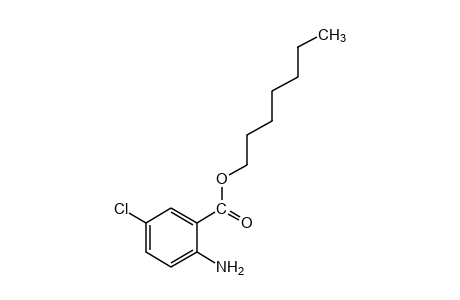 ANTHRANILIC ACID, 5-CHLORO-, HEPTYL ESTER