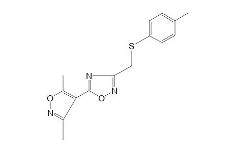 5-(3,5-dimethyl-4-isoxazolyl)-3-[(p-tolylthio)methyl]-1,2,4-oxadiazole