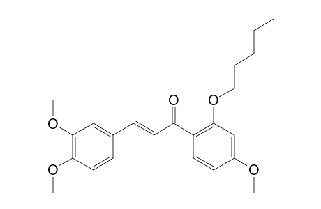 2'-(N-Pentyl)oxy-3,4,4'-trimethoxychalcone (isomer 1)