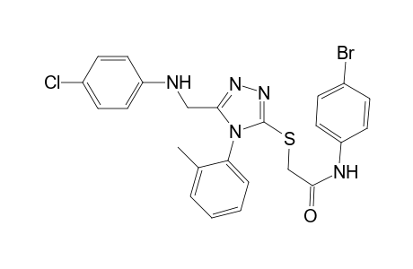 acetamide, N-(4-bromophenyl)-2-[[5-[[(4-chlorophenyl)amino]methyl]-4-(2-methylphenyl)-4H-1,2,4-triazol-3-yl]thio]-