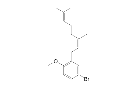 Benzene, 4-bromo-1-methoxy-2-neryl-
