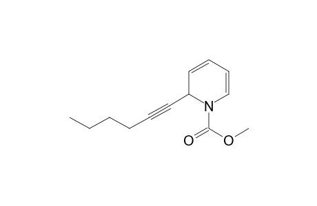 1(2H)-Pyridinecarboxylic acid, 2-(1-hexynyl)-, methyl ester