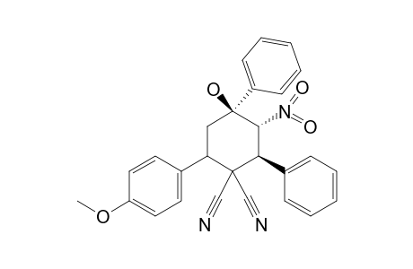 (2S,3R,4S)-4-Hydroxy-6-(4-methoxy-phenyl)-3-nitro-2,4-diphenyl-cyclohexane-1,1-dicarbonitrile