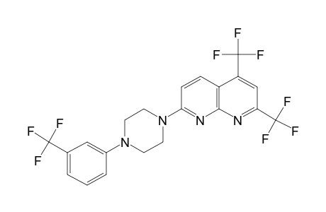 2,4-BIS(TRIFLUOROMETHYL)-7-[4-(alpha,alpha,alpha-TRIFLUORO-m-TOLYL)-1-PIPERAZINYL]-1,8-NAPHTHYRIDINE