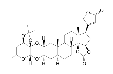 2',3'-O,O-ISOPROPYLIDENAFROSID-14,15-CARBONAT,(2-ALPHA,3-BETA-R,5-ALPHA-H)