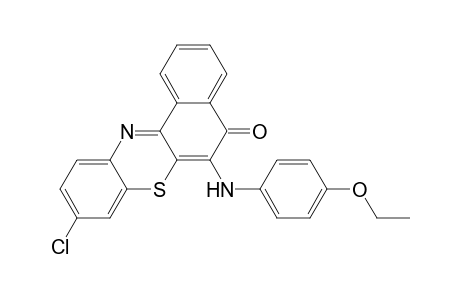 9-CHLORO-6-(p-PHENETIDINO)-5H-BENZO[a]PHENOTHIAZIN-5-ONE