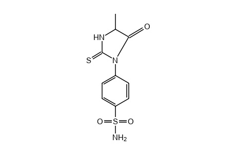 p-(4-methyl-5-oxo-2-thioxo-1-imidazolidinyl)benzenesulfonamide