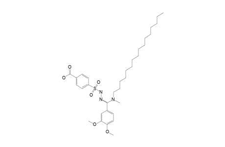 p-sulfobenzoic acid, p-{[alpha-(hexadecylmethylamino)veratrylidene]hydrazide}