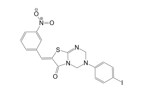 (7Z)-3-(4-iodophenyl)-7-(3-nitrobenzylidene)-3,4-dihydro-2H-[1,3]thiazolo[3,2-a][1,3,5]triazin-6(7H)-one