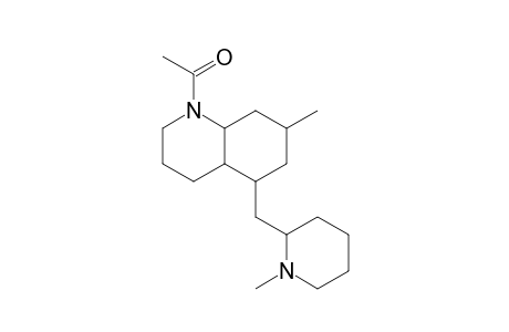 N-ALPHA-METHYL-N-BETA-ACETYL-PHLEGMARINE;(ISOMER-1)