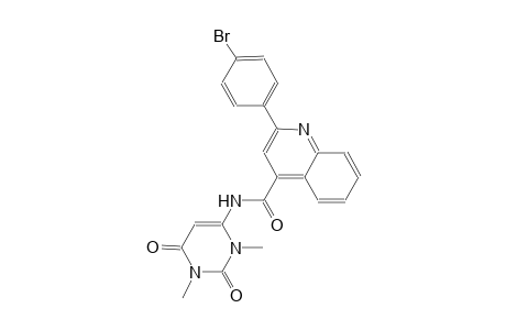 2-(4-bromophenyl)-N-(1,3-dimethyl-2,6-dioxo-1,2,3,6-tetrahydro-4-pyrimidinyl)-4-quinolinecarboxamide