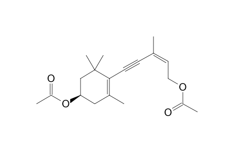 2Z-5-((4'R)-4'-Acetoxy-2',2',6'-trimethylcyclohex-1'-enyl)-3-methyl-2-penten-4-yn-1-ol-1-acetate