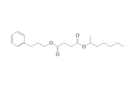 Succinic acid, hept-2-yl 3-phenylpropyl ester