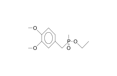 (3,4-Dimethoxy-benzyl)-methyl-phosphinic acid, ethyl ester